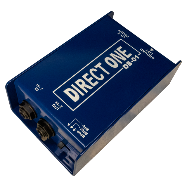 Passive Di direct box 1/4" instrument to balanced & unbalanced XLR